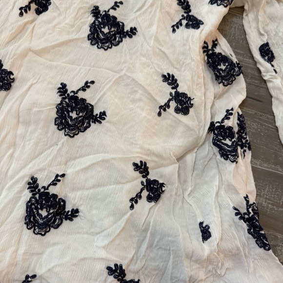 FREE PEOPLE White Embroidered Emma Austin Mini Swing Dress - Picture 6 of 7